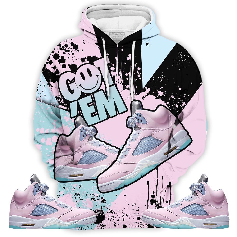 Got Em Shoes Smile Sneaker Shirt Match Se Easter 5S, Jordan 5 Retro Easter Hoodie Sweatshirt Tee All Over Print MKO Shirt Got Em Shoes Smile Sneaker Shirt Match Se Easter 5S, Jordan 5 Retro Easter Hoodie Sweatshirt Tee All Over Print MKO Shirt