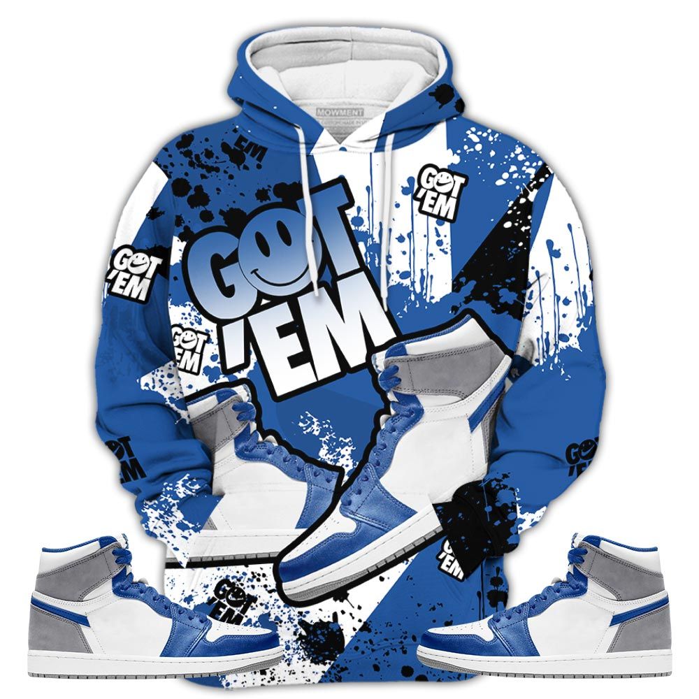 Got Em Shoes Smile Sneaker Shirt Match True Blue 1S, Jordan 1 High Og True Blue Hoodie Sweatshirt Tee All Over Print MKO Shirt Got Em Shoes Smile Sneaker Shirt Match True Blue 1S, Jordan 1 High Og True Blue Hoodie Sweatshirt Tee All Over Print MKO Shirt