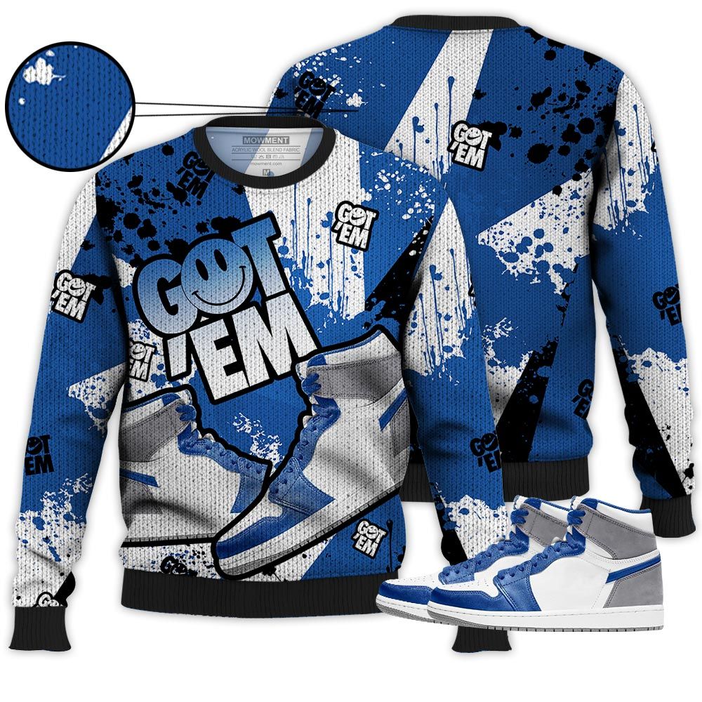 Got Em Shoes Smile Sneaker Shirt Match True Blue 1S, Jordan 1 High Og True Blue Hoodie Sweatshirt Tee All Over Print MKO Shirt Got Em Shoes Smile Sneaker Shirt Match True Blue 1S, Jordan 1 High Og True Blue Hoodie Sweatshirt Tee All Over Print MKO Shirt