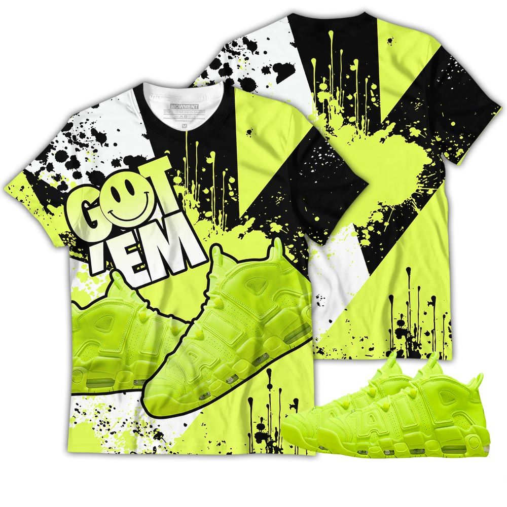 Got Em Shoes Smile Sneaker Shirt Match Uptempo 96 Volt, Air More Uptempo Volt Hoodie Sweatshirt Tee All Over Print MKO Shirt Got Em Shoes Smile Sneaker Shirt Match Uptempo 96 Volt, Air More Uptempo Volt Hoodie Sweatshirt Tee All Over Print MKO Shirt
