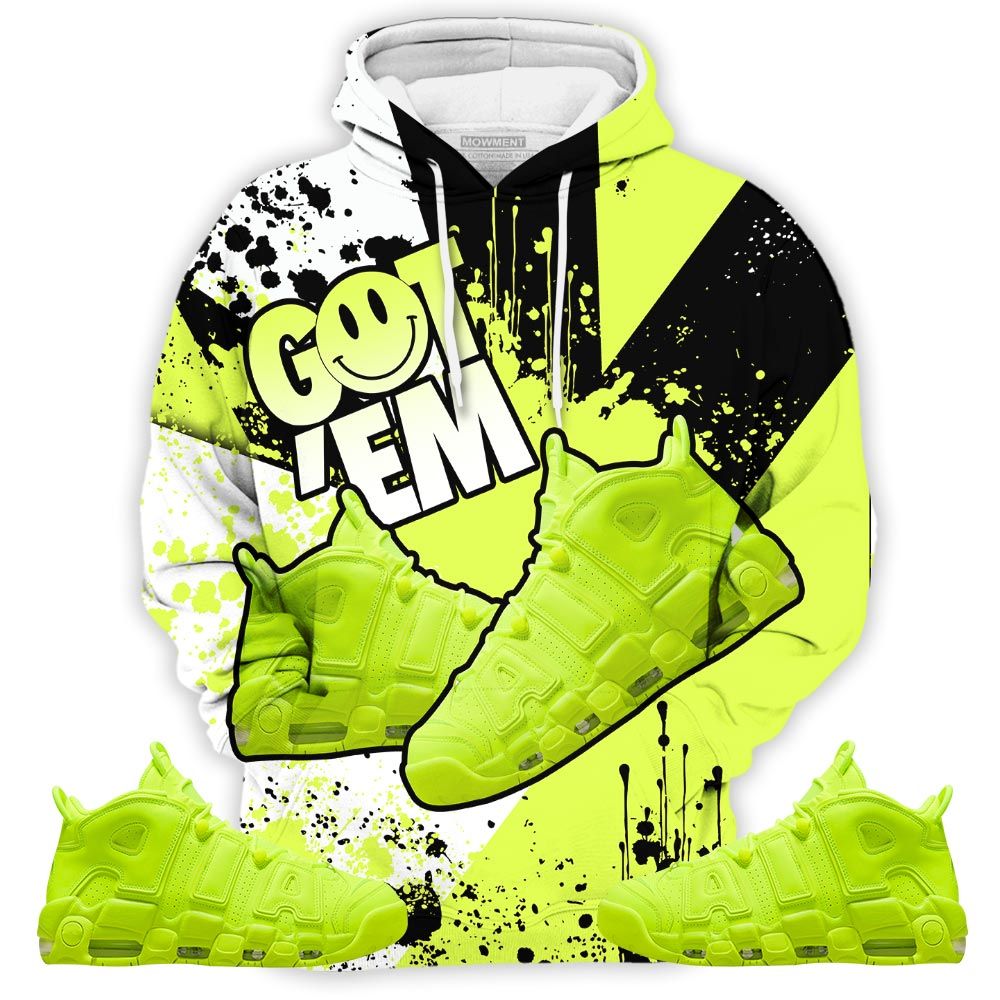 Got Em Shoes Smile Sneaker Shirt Match Uptempo 96 Volt, Air More Uptempo Volt Hoodie Sweatshirt Tee All Over Print MKO Shirt Got Em Shoes Smile Sneaker Shirt Match Uptempo 96 Volt, Air More Uptempo Volt Hoodie Sweatshirt Tee All Over Print MKO Shirt