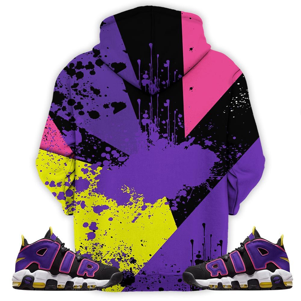Got Em Shoes Smile Sneaker Shirt Match Uptempo Black Multi Color, Air More Uptempo Black Court Purple Hoodie Sweatshirt Tee All Over Print MKO Shirt