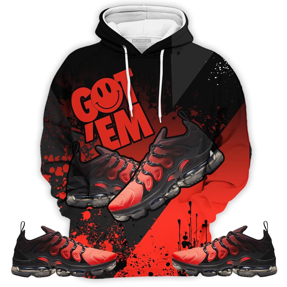 Got Em Shoes Smile Sneaker Shirt Match Vapormax Plus Red Black, Air Vapormax Plus Darth Maul Hoodie Sweatshirt Tee All Over Print MKO Shirt Got Em Shoes Smile Sneaker Shirt Match Vapormax Plus Red Black, Air Vapormax Plus Darth Maul Hoodie Sweatshirt Tee All Over Print MKO Shirt
