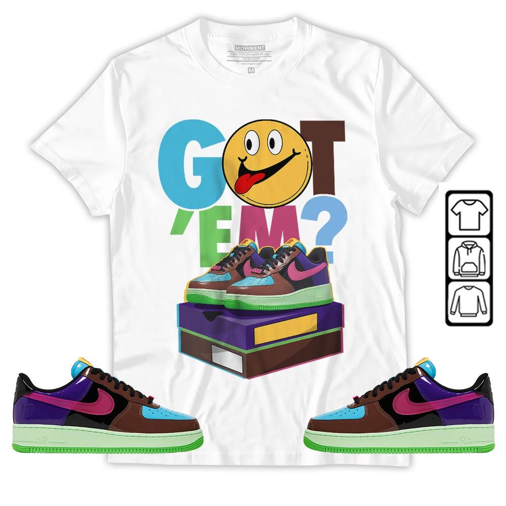 Got Em Smile Sneaker Shirt Match AF 1 Low SP Pink Prime, Air Force 1 Undefeated Pink Prime MKO Hoodie