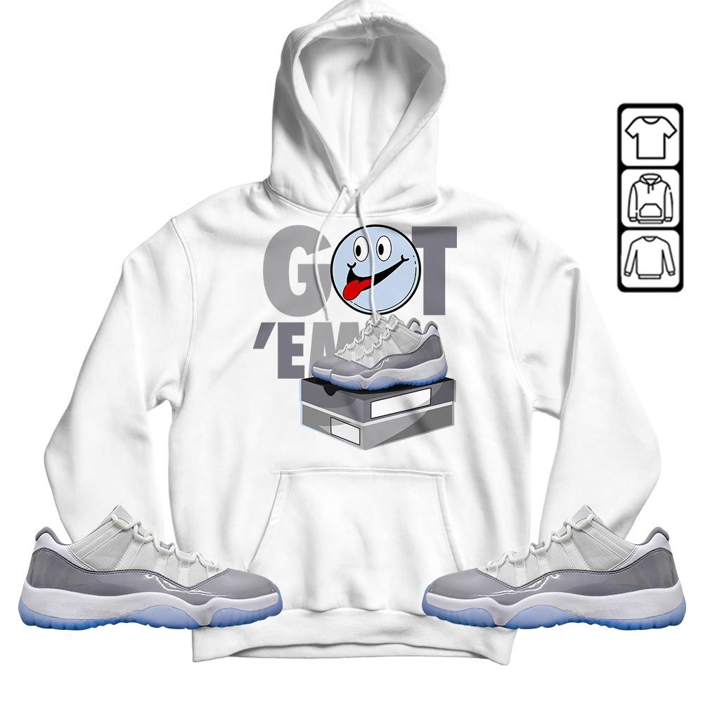 Got Em Smile Sneaker Shirt Match Cement Grey 11s, Jordan 11 Low Cement Grey MKO T-Shirt