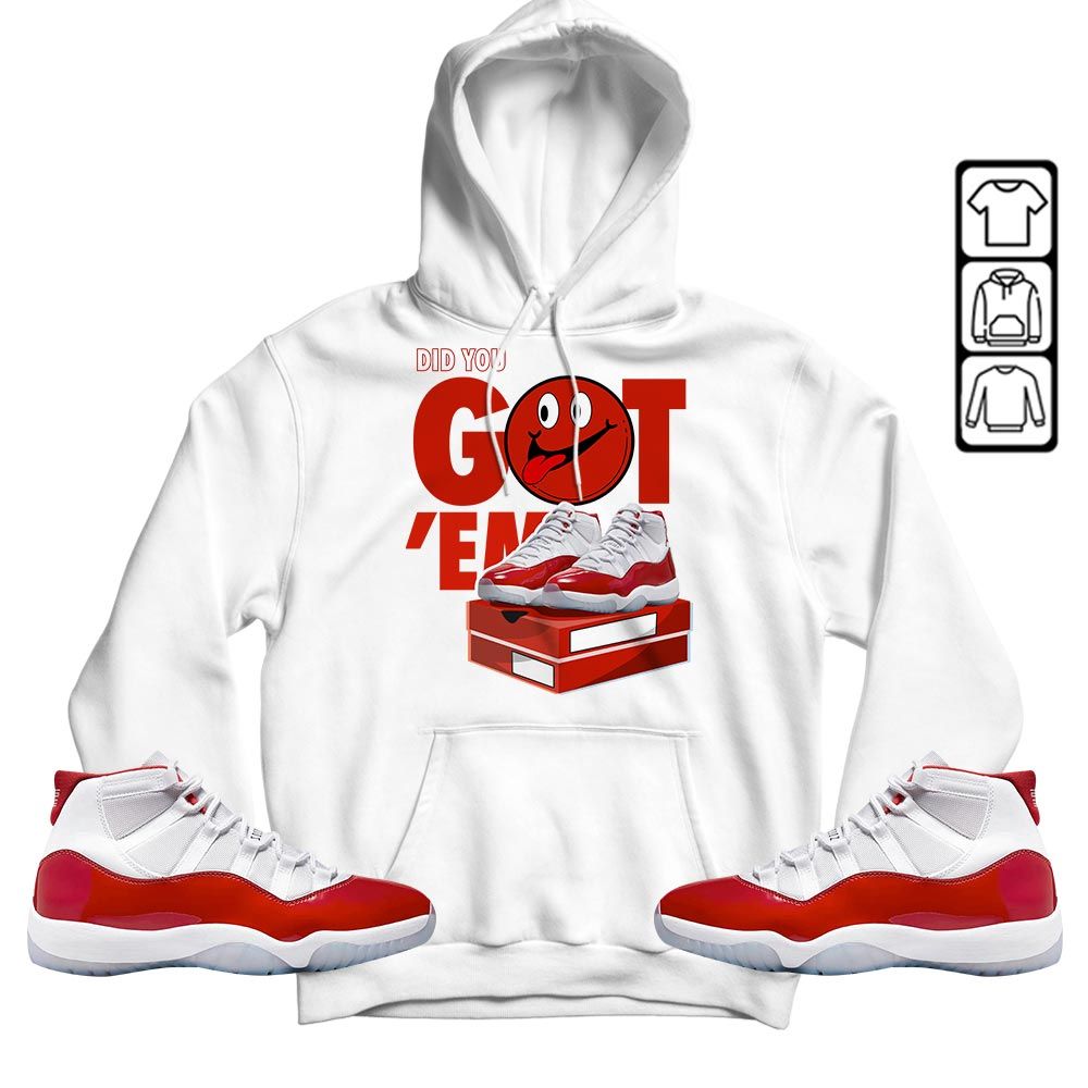 Got Em Smile Sneaker Shirt Match Cherry 11s, Jordan 11 Retro Cherry MKO T-Shirt