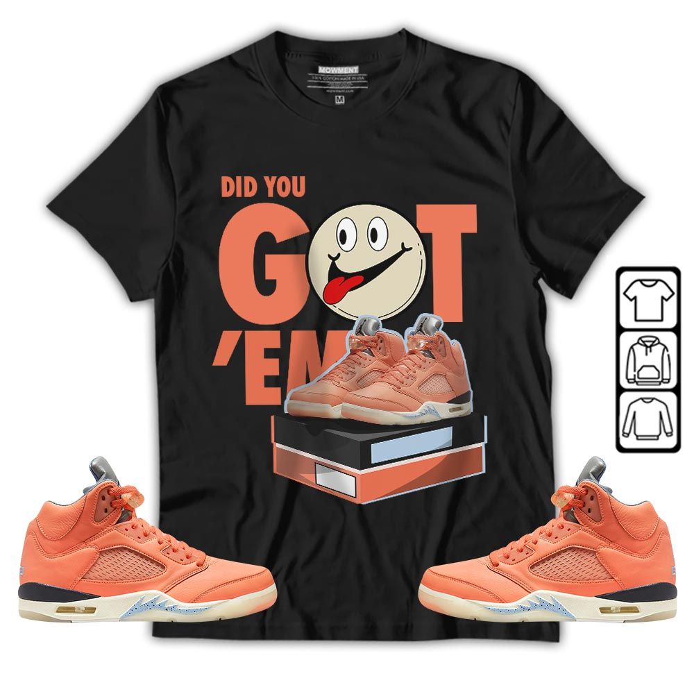Got Em Smile Sneaker Shirt Match Crimson Bliss 5s, Jordan 5 DJ Khaled Crimson Bliss MKO T-Shirt Got Em Smile Sneaker Shirt Match Crimson Bliss 5s, Jordan 5 DJ Khaled Crimson Bliss MKO T-Shirt