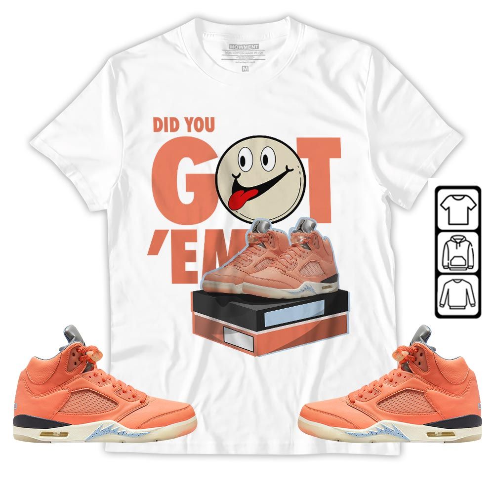 Got Em Smile Sneaker Shirt Match Crimson Bliss 5s, Jordan 5 DJ Khaled Crimson Bliss MKO T-Shirt Got Em Smile Sneaker Shirt Match Crimson Bliss 5s, Jordan 5 DJ Khaled Crimson Bliss MKO T-Shirt