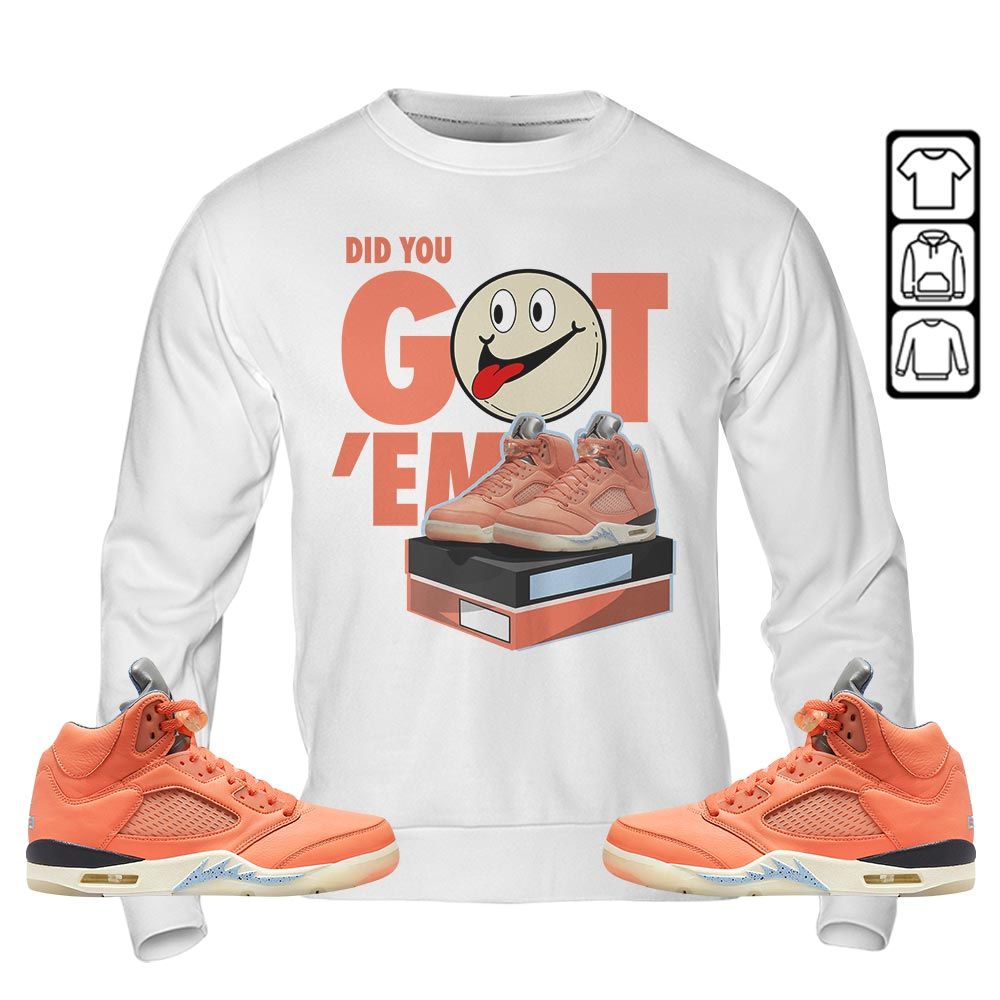 Got Em Smile Sneaker Shirt Match Crimson Bliss 5s, Jordan 5 DJ Khaled Crimson Bliss MKO T-Shirt Got Em Smile Sneaker Shirt Match Crimson Bliss 5s, Jordan 5 DJ Khaled Crimson Bliss MKO T-Shirt