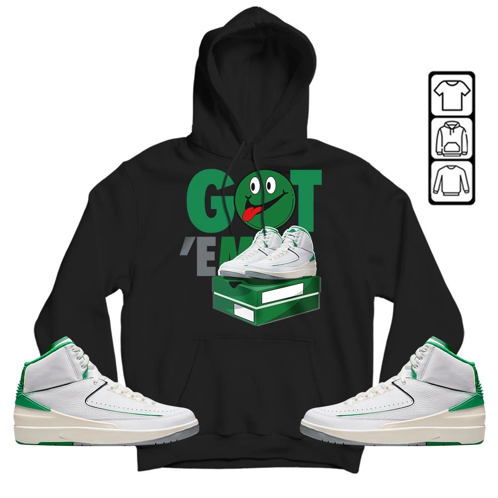 Got Em Smile Sneaker Shirt Match Lucky Green 2s, Jordan 2 Lucky Green MKO T-Shirt Got Em Smile Sneaker Shirt Match Lucky Green 2s, Jordan 2 Lucky Green MKO T-Shirt