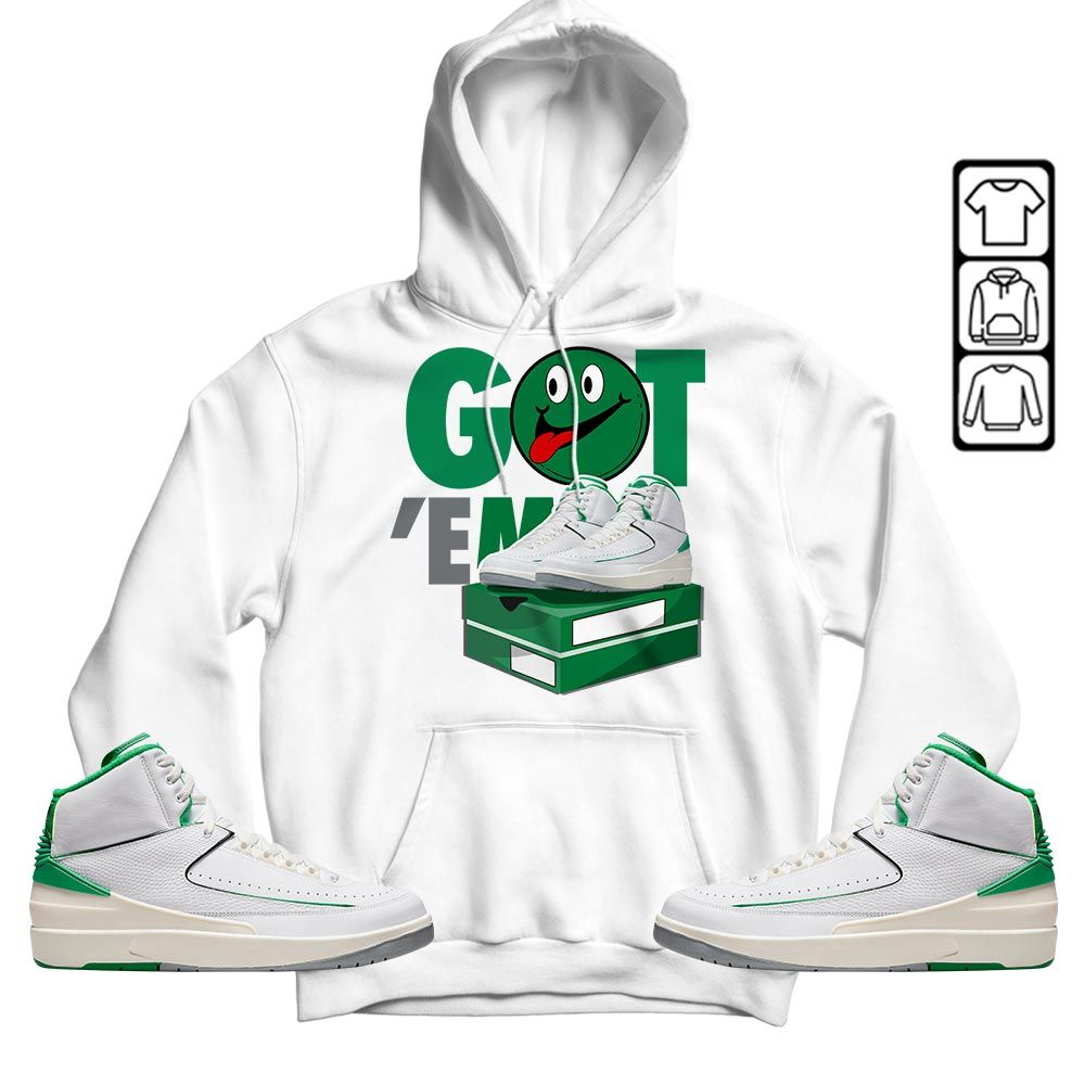 Got Em Smile Sneaker Shirt Match Lucky Green 2s, Jordan 2 Lucky Green MKO T-Shirt Got Em Smile Sneaker Shirt Match Lucky Green 2s, Jordan 2 Lucky Green MKO T-Shirt