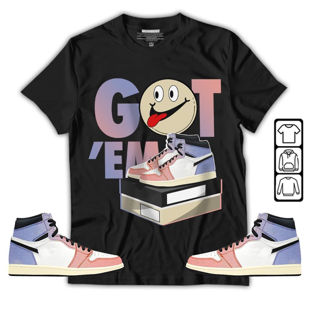 Got Em Smile Sneaker Shirt Match Retro Skyline 1s, Jordan 1 High OG Skyline MKO T-Shirt