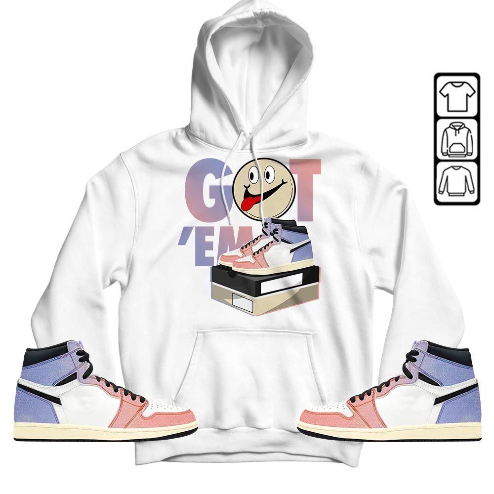 Got Em Smile Sneaker Shirt Match Retro Skyline 1s, Jordan 1 High OG Skyline MKO T-Shirt