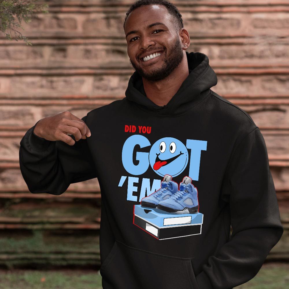 Got Em Smile Sneaker Shirt Match Retro University Blue 5s, Jordan 5 University Blue MKO T-Shirt Got Em Smile Sneaker Shirt Match Retro University Blue 5s, Jordan 5 University Blue MKO T-Shirt