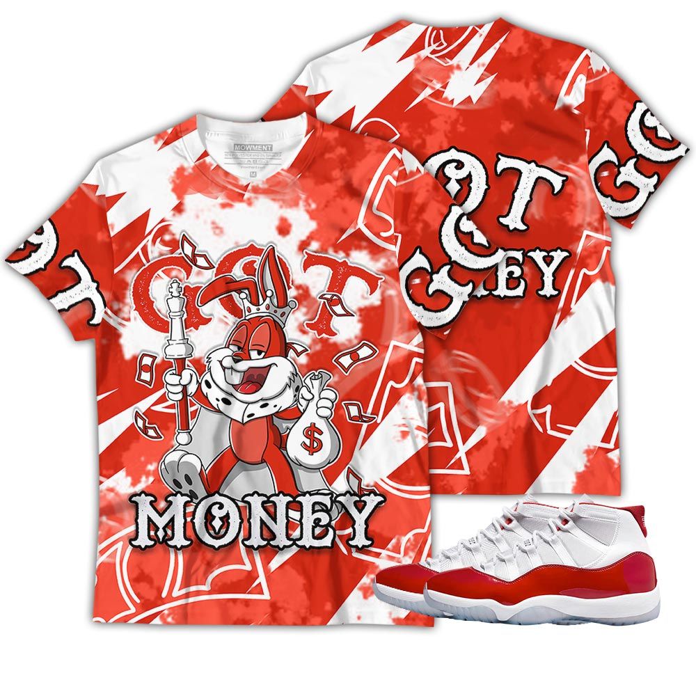 Got Money Bunny Sneaker Shirt Match 11 Varsity Red, Jordan 11 Retro Cherry Hoodie Sweatshirt Tee All Over Print MKO Shirt Got Money Bunny Sneaker Shirt Match 11 Varsity Red, Jordan 11 Retro Cherry Hoodie Sweatshirt Tee All Over Print MKO Shirt