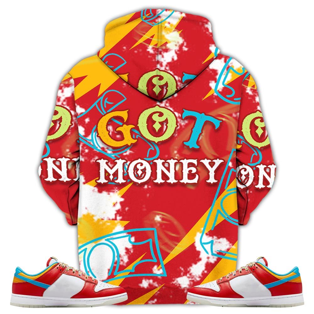 Got Money Bunny Sneaker Shirt Match Fruity Pebbles Shoes, Dunk Low Fruity Pebbles Hoodie Sweatshirt Tee All Over Print MKO Shirt