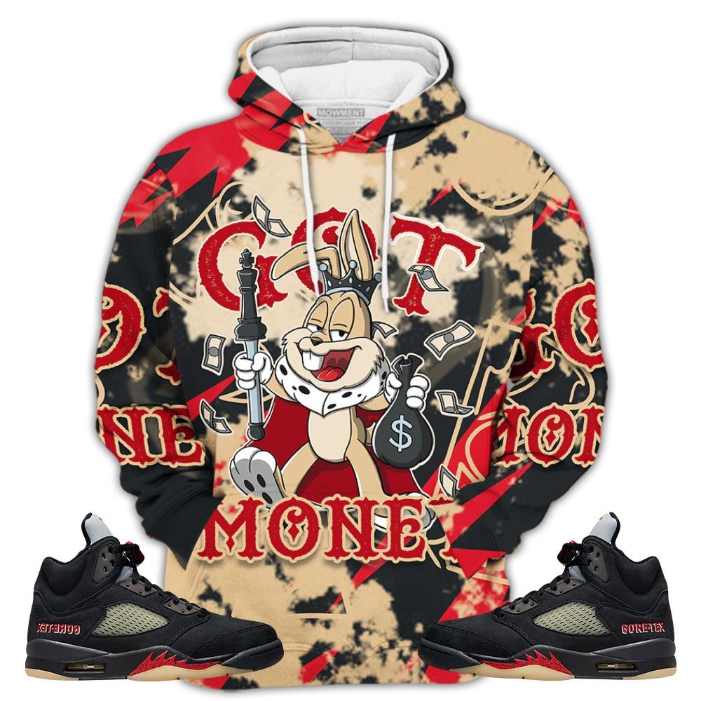 Got Money Bunny Sneaker Shirt Match Gore-Tex 5S, Jordan 5 Gore-Tex Off Noir Hoodie Sweatshirt Tee All Over Print MKO Shirt Got Money Bunny Sneaker Shirt Match Gore-Tex 5S, Jordan 5 Gore-Tex Off Noir Hoodie Sweatshirt Tee All Over Print MKO Shirt
