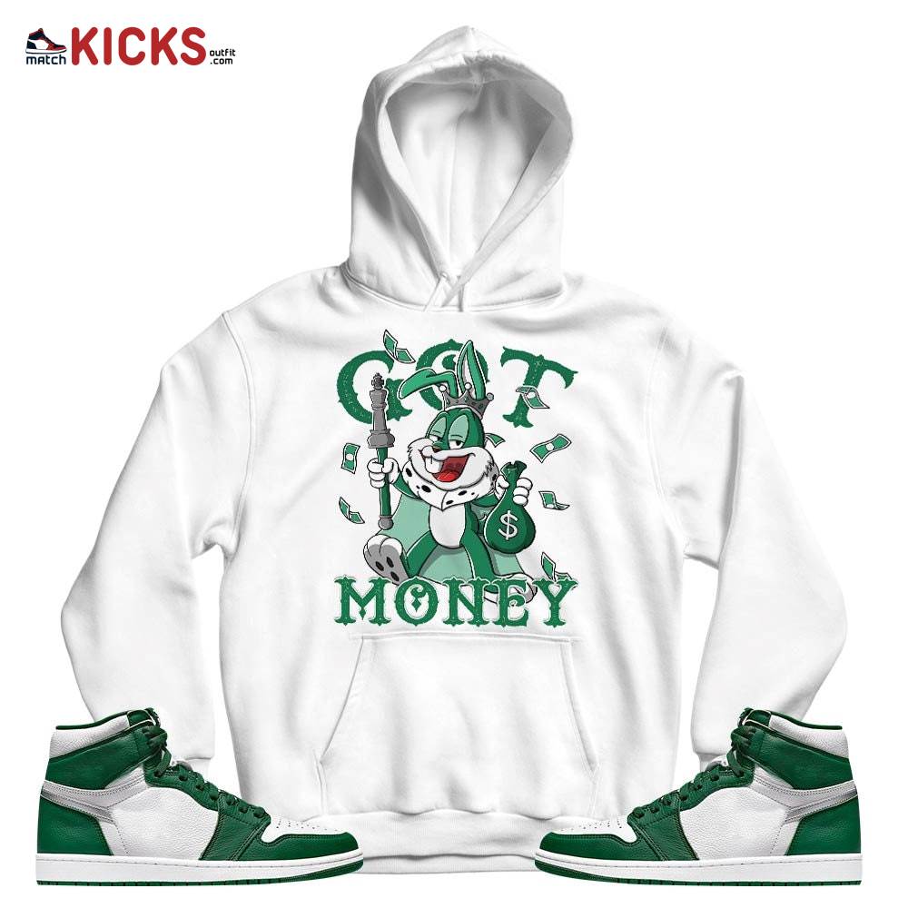 Got Money Bunny Sneaker Shirt Match High Gorge Green 1s, Jordan 1 Retro High Gorge Green MKO T-Shirt Got Money Bunny Sneaker Shirt Match High Gorge Green 1s, Jordan 1 Retro High Gorge Green MKO T-Shirt