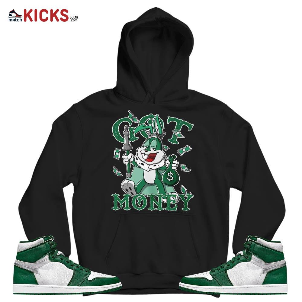 Got Money Bunny Sneaker Shirt Match High Gorge Green 1s, Jordan 1 Retro High Gorge Green MKO T-Shirt Got Money Bunny Sneaker Shirt Match High Gorge Green 1s, Jordan 1 Retro High Gorge Green MKO T-Shirt