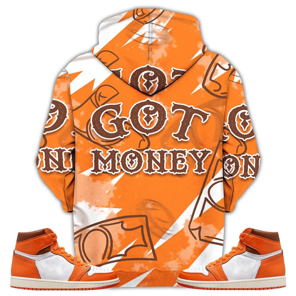 Got Money Bunny Sneaker Shirt Match High Og Starfish 1S, Jordan 1 Retro High Og Starfish Hoodie Sweatshirt Tee All Over Print MKO Shirt