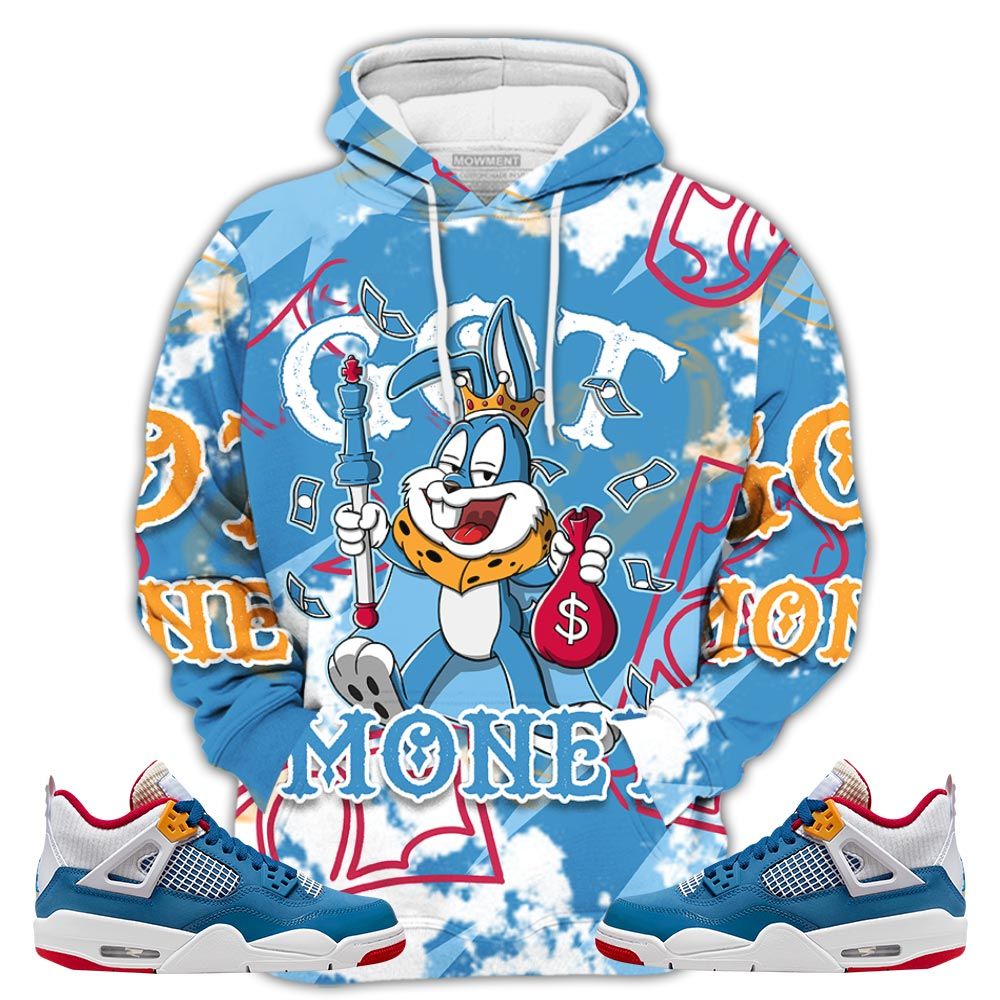 Got Money Bunny Sneaker Shirt Match Messy Room 4S, Jordan 4 Gs Messy Room Hoodie Sweatshirt Tee All Over Print MKO Shirt