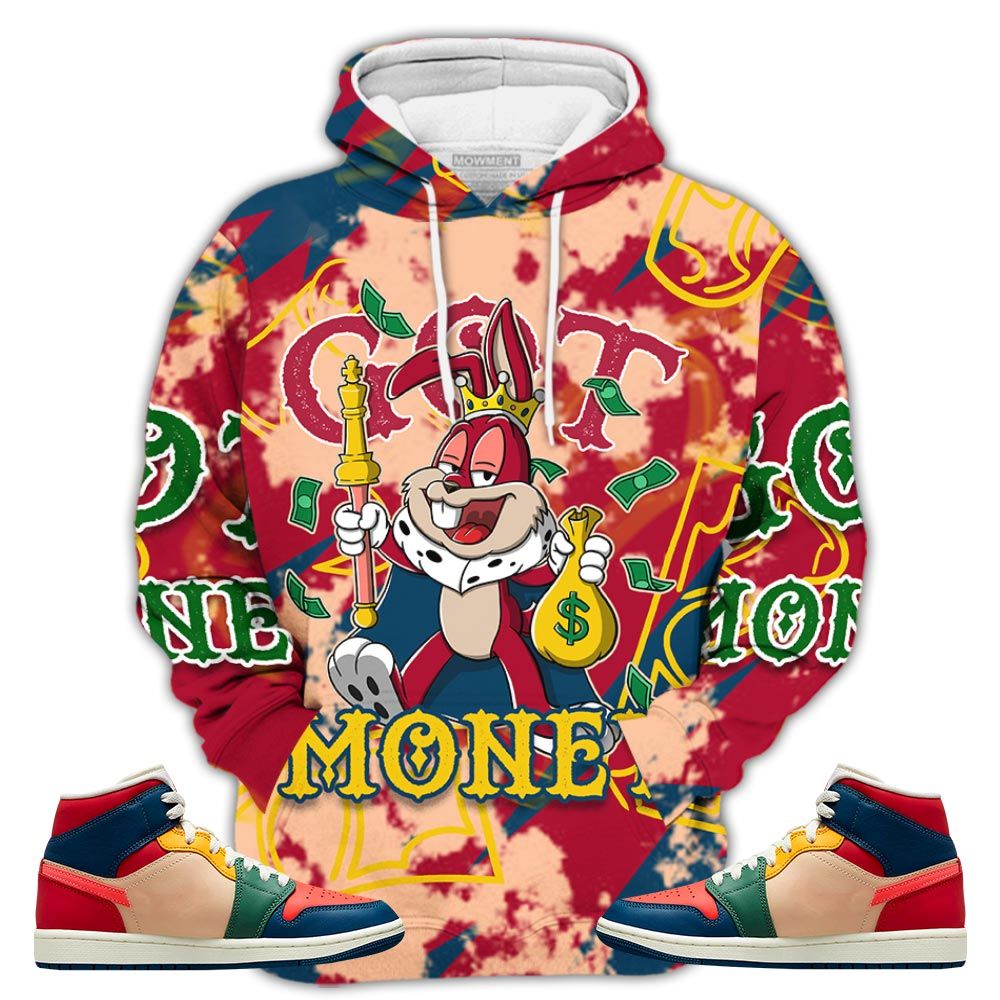 Got Money Bunny Sneaker Shirt Match Multi Color 2022 1S, Jordan 1 Mid Multi Color 2022 Hoodie Sweatshirt Tee All Over Print MKO Shirt Got Money Bunny Sneaker Shirt Match Multi Color 2022 1S, Jordan 1 Mid Multi Color 2022 Hoodie Sweatshirt Tee All Over Print MKO Shirt