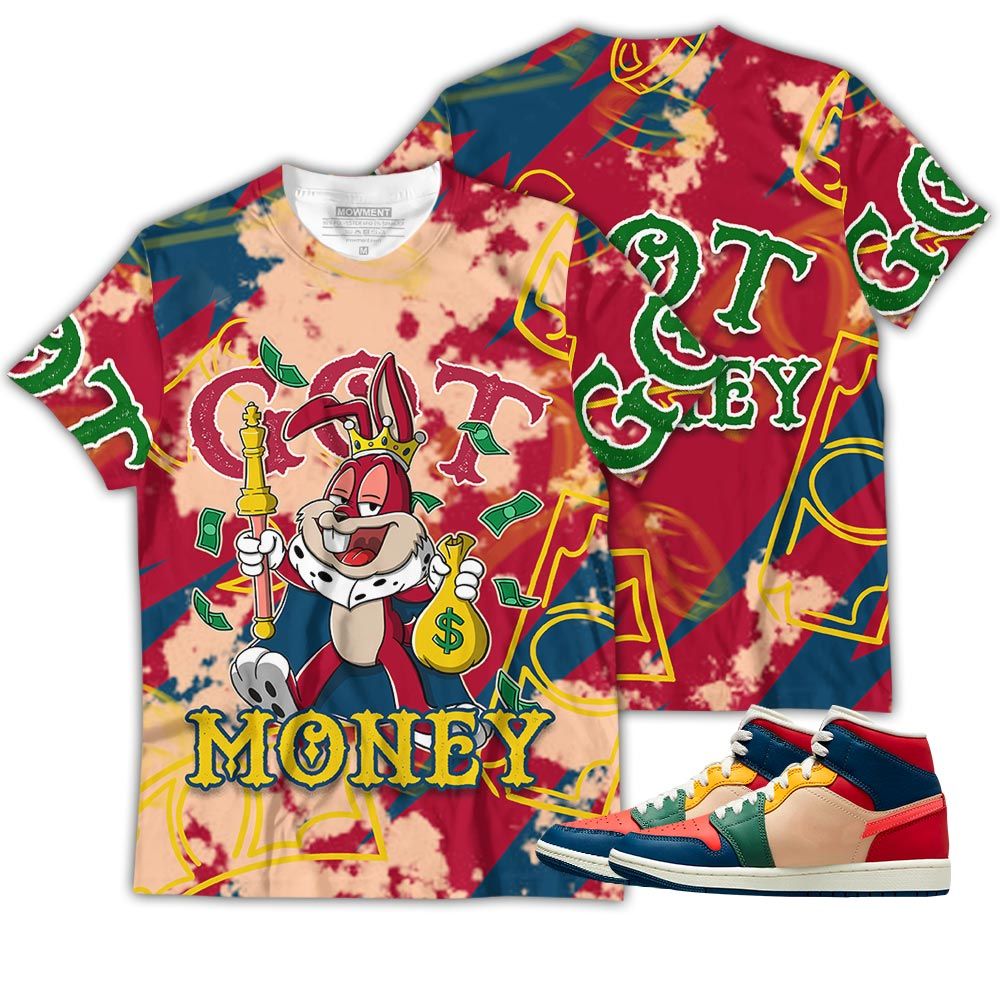Got Money Bunny Sneaker Shirt Match Multi Color 2022 1S, Jordan 1 Mid Multi Color 2022 Hoodie Sweatshirt Tee All Over Print MKO Shirt Got Money Bunny Sneaker Shirt Match Multi Color 2022 1S, Jordan 1 Mid Multi Color 2022 Hoodie Sweatshirt Tee All Over Print MKO Shirt