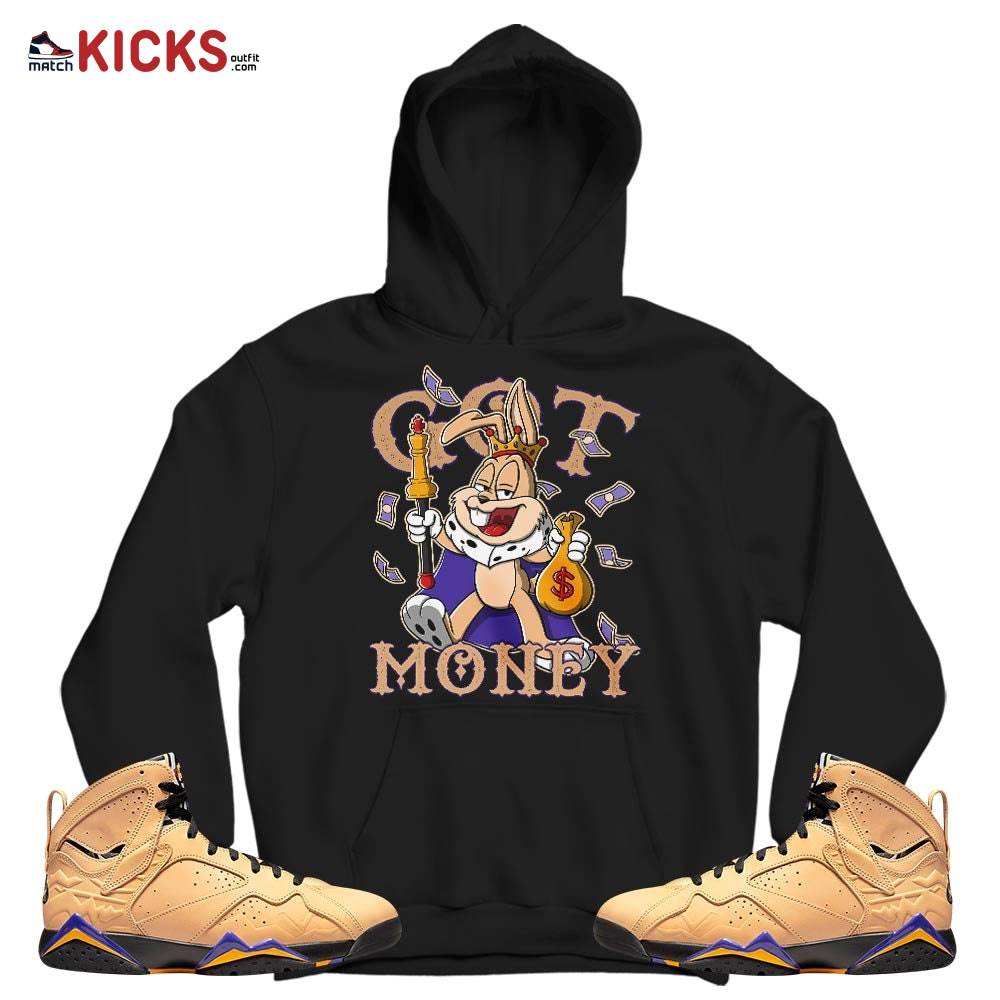 Got Money Bunny Sneaker Shirt Match Vachetta Tan 7s, Jordan 7 SE Afrobeats MKO T-Shirt Got Money Bunny Sneaker Shirt Match Vachetta Tan 7s, Jordan 7 SE Afrobeats MKO T-Shirt