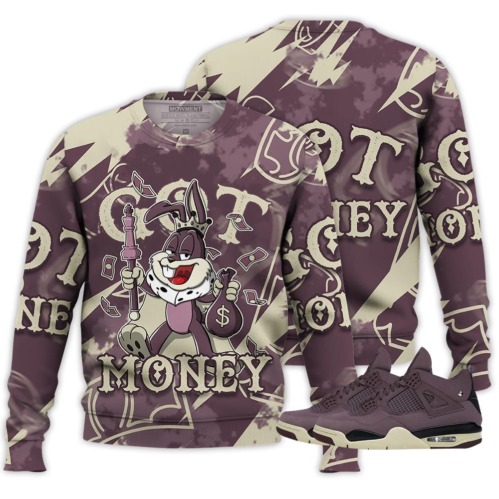 Got Money Bunny Sneaker Shirt Match Violet Ore 4S, Jordan 4 A Ma Maniere Violet Ore Hoodie Sweatshirt Tee All Over Print MKO Shirt Got Money Bunny Sneaker Shirt Match Violet Ore 4S, Jordan 4 A Ma Maniere Violet Ore Hoodie Sweatshirt Tee All Over Print MKO Shirt