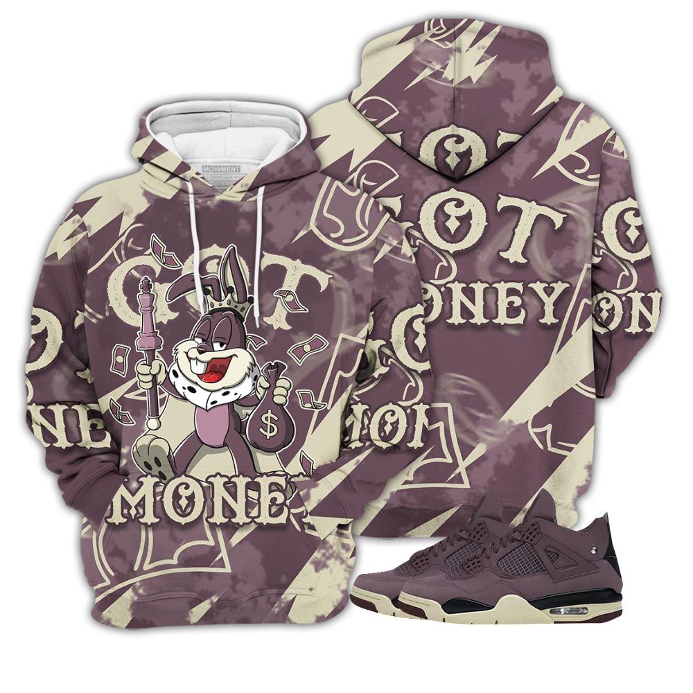 Got Money Bunny Sneaker Shirt Match Violet Ore 4S, Jordan 4 A Ma Maniere Violet Ore Hoodie Sweatshirt Tee All Over Print MKO Shirt Got Money Bunny Sneaker Shirt Match Violet Ore 4S, Jordan 4 A Ma Maniere Violet Ore Hoodie Sweatshirt Tee All Over Print MKO Shirt