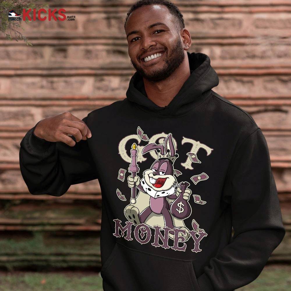 Got Money Bunny Sneaker Shirt Match Violet Ore 4s, Jordan 4 A Ma Maniere Violet Ore MKO T-Shirt Got Money Bunny Sneaker Shirt Match Violet Ore 4s, Jordan 4 A Ma Maniere Violet Ore MKO T-Shirt