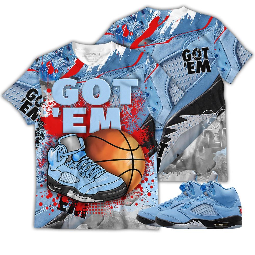 Gotem Balls Shoes Sneaker Shirt Match Retro University Blue 5S, Jordan 5 University Blue Hoodie Sweatshirt Tee All Over Print MKO Shirt Gotem Balls Shoes Sneaker Shirt Match Retro University Blue 5S, Jordan 5 University Blue Hoodie Sweatshirt Tee All Over Print MKO Shirt