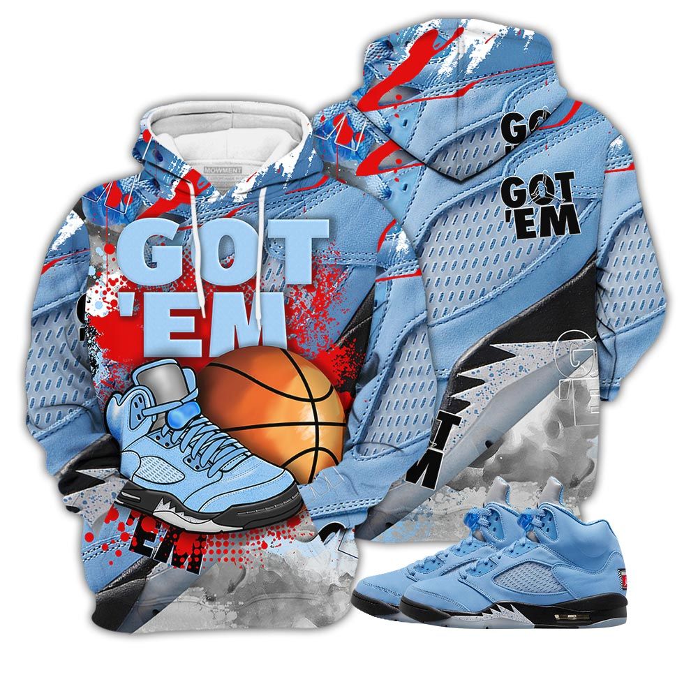 Gotem Balls Shoes Sneaker Shirt Match Retro University Blue 5S, Jordan 5 University Blue Hoodie Sweatshirt Tee All Over Print MKO Shirt Gotem Balls Shoes Sneaker Shirt Match Retro University Blue 5S, Jordan 5 University Blue Hoodie Sweatshirt Tee All Over Print MKO Shirt
