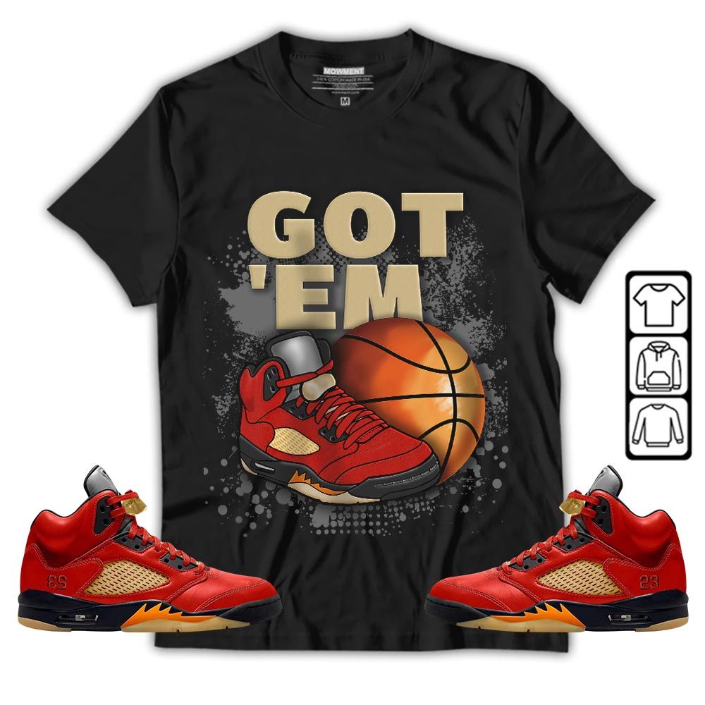 GOTEM BALLS Sneaker Shirt Match 5 Dunk On Mars, Jordan 5 Mars For Her MKO T-Shirt GOTEM BALLS Sneaker Shirt Match 5 Dunk On Mars, Jordan 5 Mars For Her MKO T-Shirt
