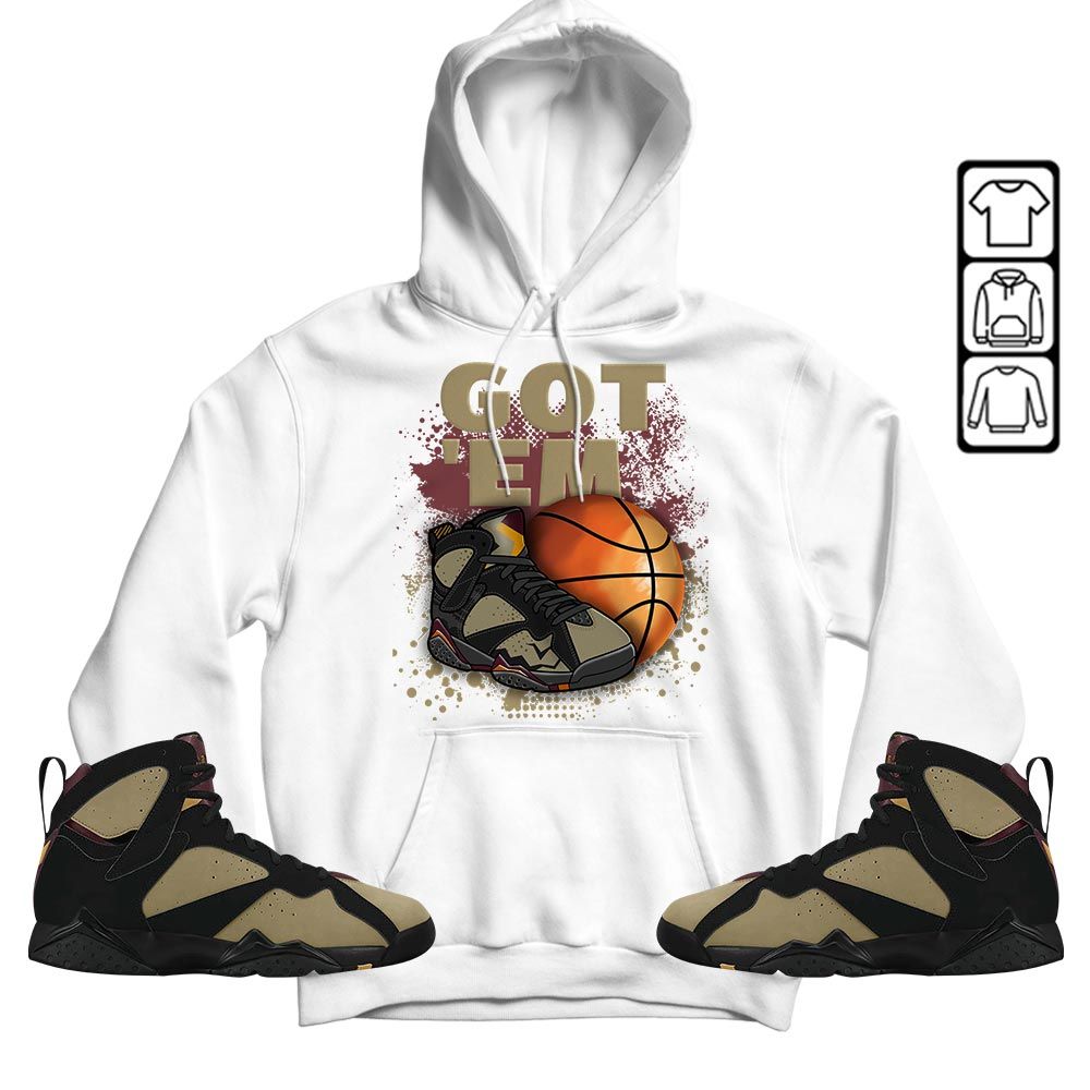 GOTEM BALLS Sneaker Shirt Match Black Cherrywood 7s, Jordan 7 Black Olive MKO T-Shirt