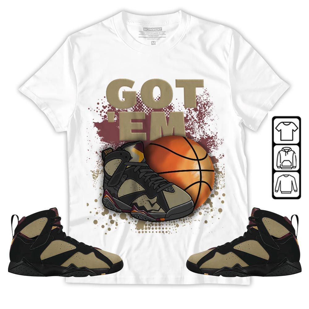 GOTEM BALLS Sneaker Shirt Match Black Cherrywood 7s, Jordan 7 Black Olive MKO T-Shirt GOTEM BALLS Sneaker Shirt Match Black Cherrywood 7s, Jordan 7 Black Olive MKO T-Shirt