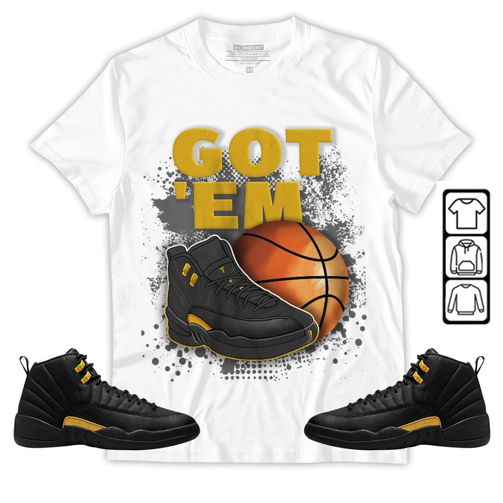 GOTEM BALLS Sneaker Shirt Match Black Taxi 12s, Jordan 12 Retro Black Taxi MKO T-Shirt GOTEM BALLS Sneaker Shirt Match Black Taxi 12s, Jordan 12 Retro Black Taxi MKO T-Shirt