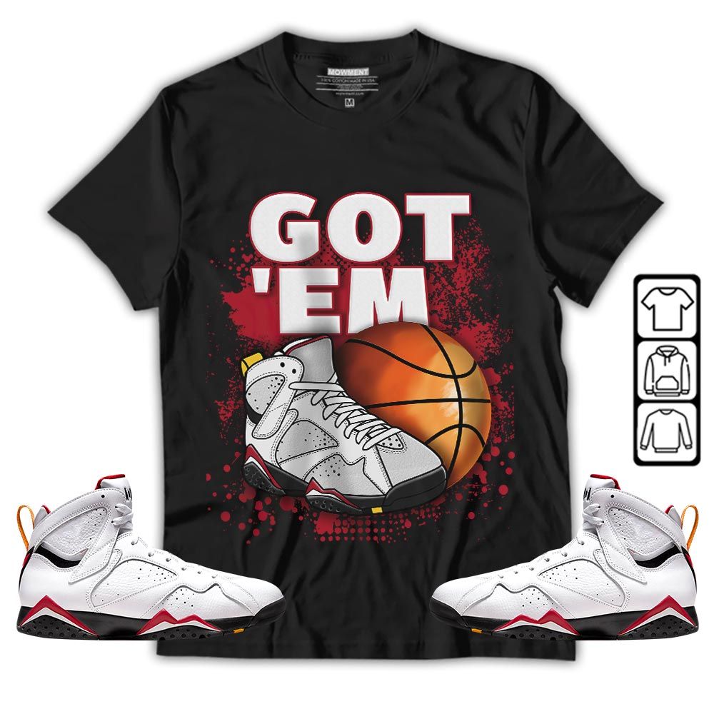 GOTEM BALLS Sneaker Shirt Match Cardinal 7s, Jordan 7 Retro Cardinal MKO T-Shirt