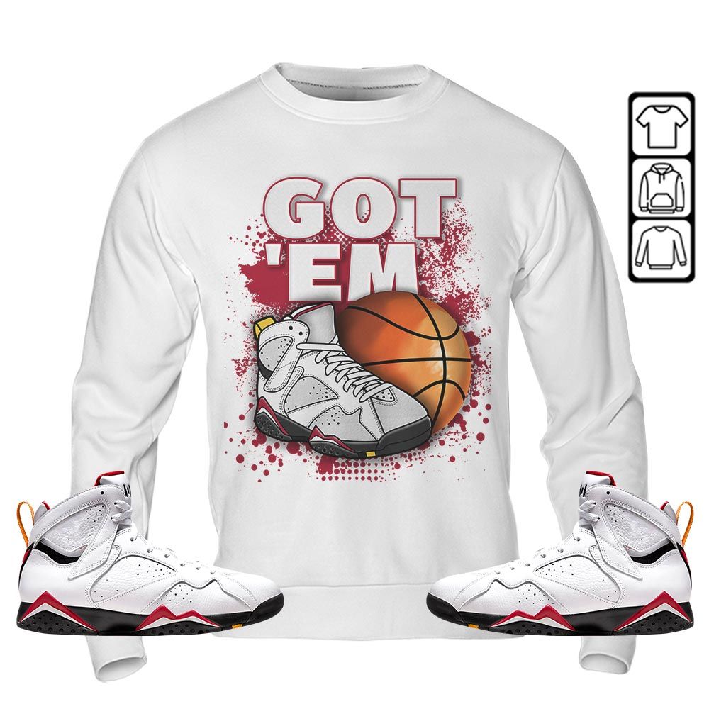 GOTEM BALLS Sneaker Shirt Match Cardinal 7s, Jordan 7 Retro Cardinal MKO T-Shirt GOTEM BALLS Sneaker Shirt Match Cardinal 7s, Jordan 7 Retro Cardinal MKO T-Shirt