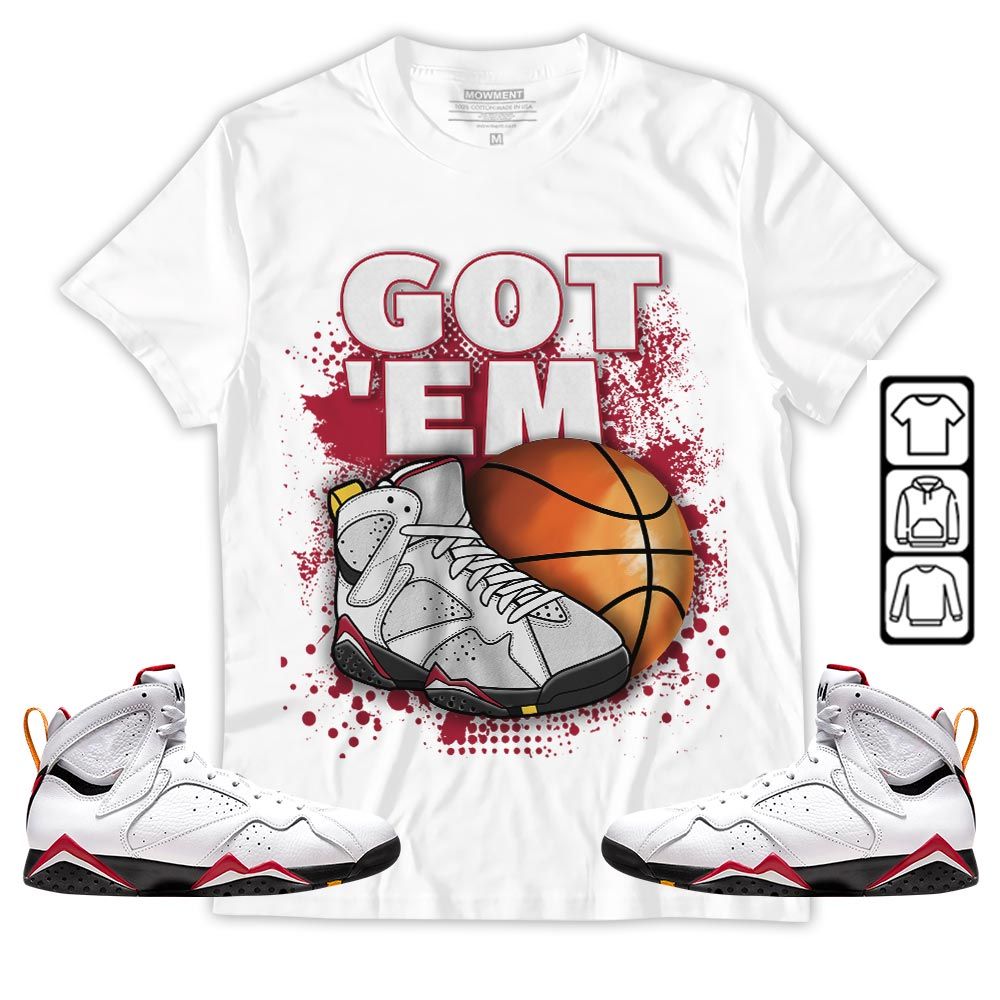 GOTEM BALLS Sneaker Shirt Match Cardinal 7s, Jordan 7 Retro Cardinal MKO T-Shirt GOTEM BALLS Sneaker Shirt Match Cardinal 7s, Jordan 7 Retro Cardinal MKO T-Shirt