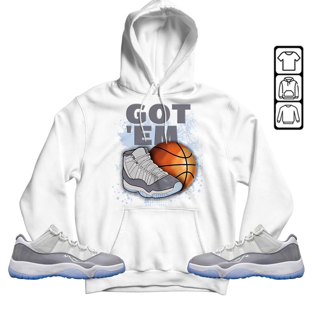 GOTEM BALLS Sneaker Shirt Match Cement Grey 11s, Jordan 11 Low Cement Grey MKO T-Shirt