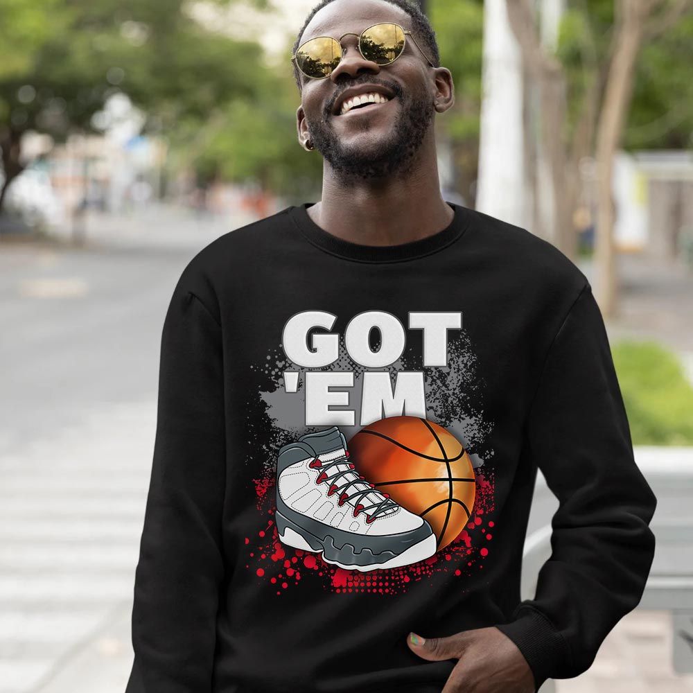 GOTEM BALLS Sneaker Shirt Match Fire Red 9s, Jordan 9 Retro Fire Red MKO T-Shirt GOTEM BALLS Sneaker Shirt Match Fire Red 9s, Jordan 9 Retro Fire Red MKO T-Shirt