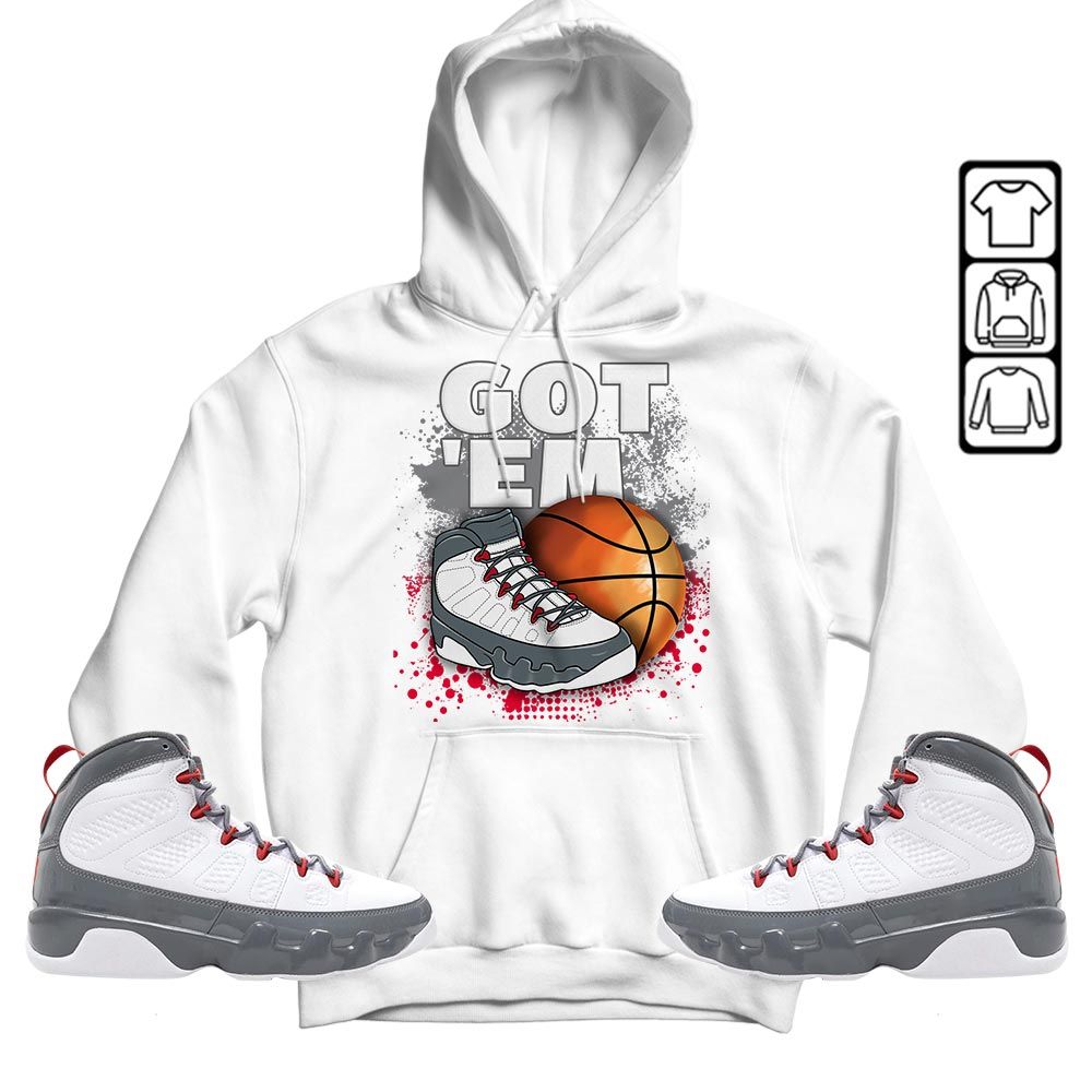 GOTEM BALLS Sneaker Shirt Match Fire Red 9s, Jordan 9 Retro Fire Red MKO T-Shirt