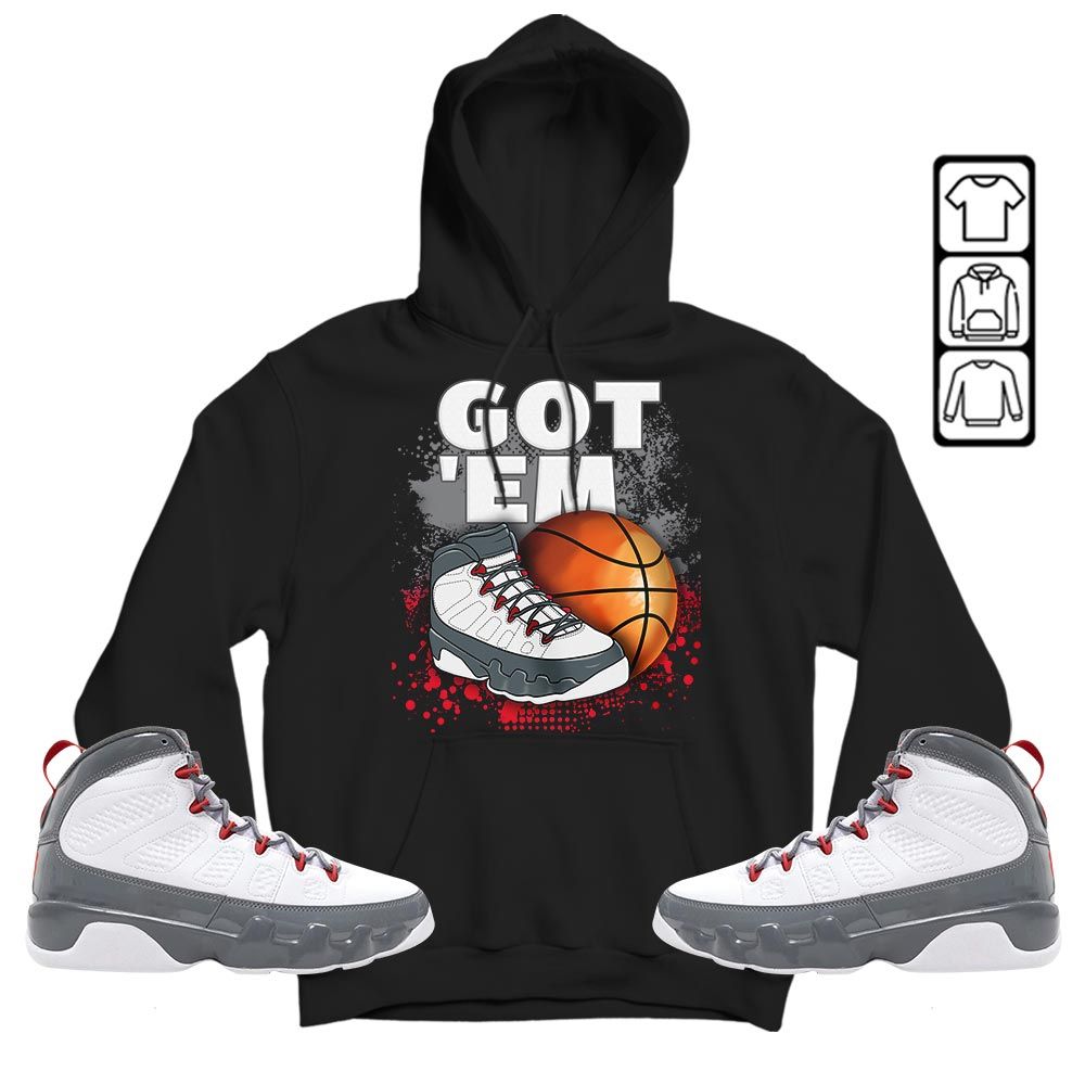 GOTEM BALLS Sneaker Shirt Match Fire Red 9s, Jordan 9 Retro Fire Red MKO T-Shirt GOTEM BALLS Sneaker Shirt Match Fire Red 9s, Jordan 9 Retro Fire Red MKO T-Shirt