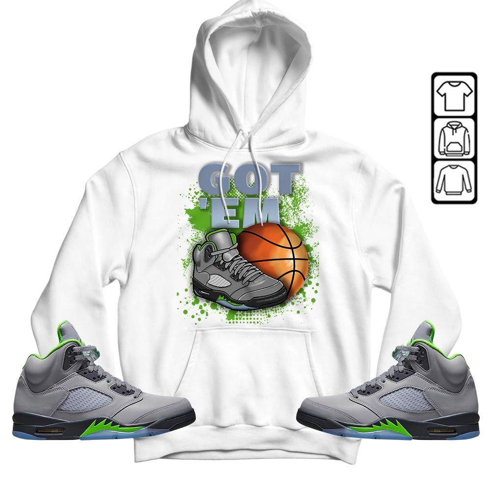 GOTEM BALLS Sneaker Shirt Match Green Bean 5s, Jordan 5 Retro Green Bean MKO T-Shirt