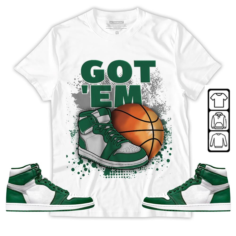 GOTEM BALLS Sneaker Shirt Match High Gorge Green 1s, Jordan 1 Retro High Gorge Green MKO T-Shirt GOTEM BALLS Sneaker Shirt Match High Gorge Green 1s, Jordan 1 Retro High Gorge Green MKO T-Shirt