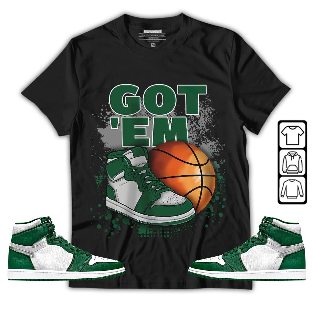 GOTEM BALLS Sneaker Shirt Match High Gorge Green 1s, Jordan 1 Retro High Gorge Green MKO T-Shirt GOTEM BALLS Sneaker Shirt Match High Gorge Green 1s, Jordan 1 Retro High Gorge Green MKO T-Shirt