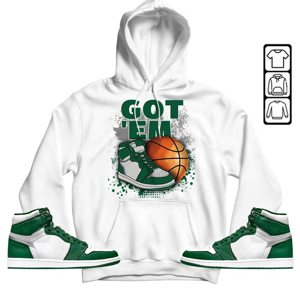 GOTEM BALLS Sneaker Shirt Match High Gorge Green 1s, Jordan 1 Retro High Gorge Green MKO T-Shirt