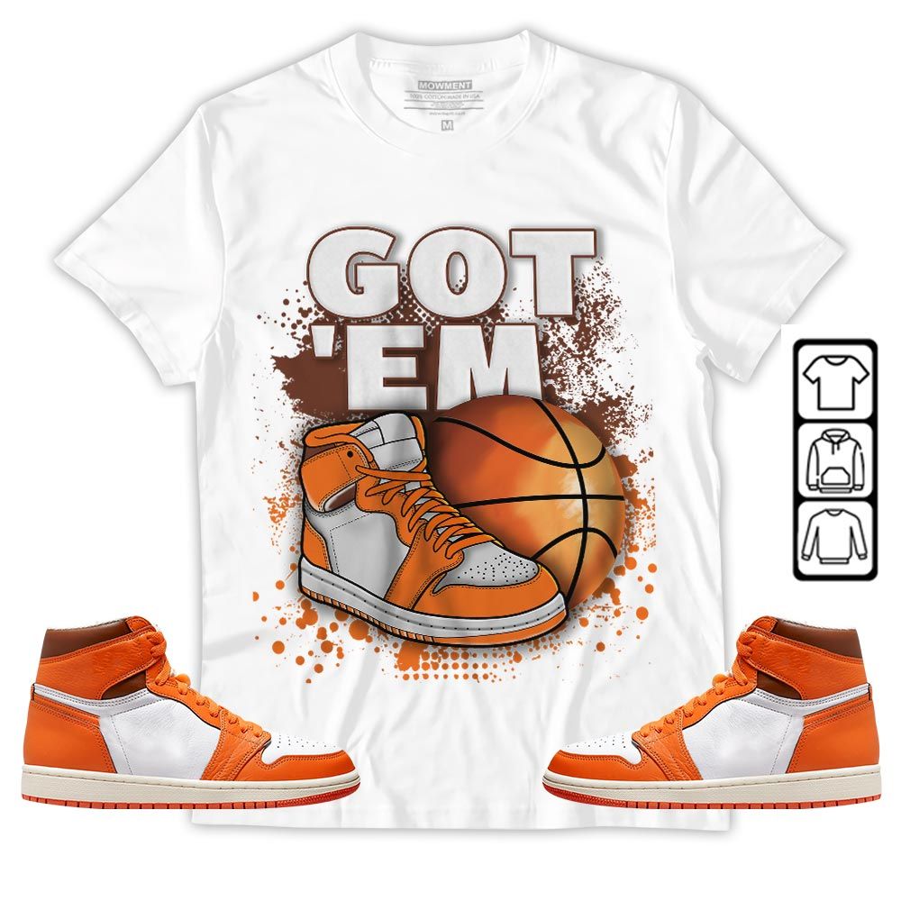 GOTEM BALLS Sneaker Shirt Match High OG Starfish 1s, Jordan 1 Retro High OG Starfish MKO T-Shirt GOTEM BALLS Sneaker Shirt Match High OG Starfish 1s, Jordan 1 Retro High OG Starfish MKO T-Shirt