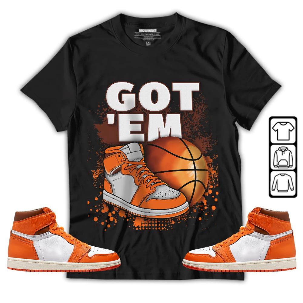 GOTEM BALLS Sneaker Shirt Match High OG Starfish 1s, Jordan 1 Retro High OG Starfish MKO T-Shirt GOTEM BALLS Sneaker Shirt Match High OG Starfish 1s, Jordan 1 Retro High OG Starfish MKO T-Shirt